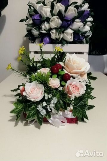 Букет-композиция из натурального мыла