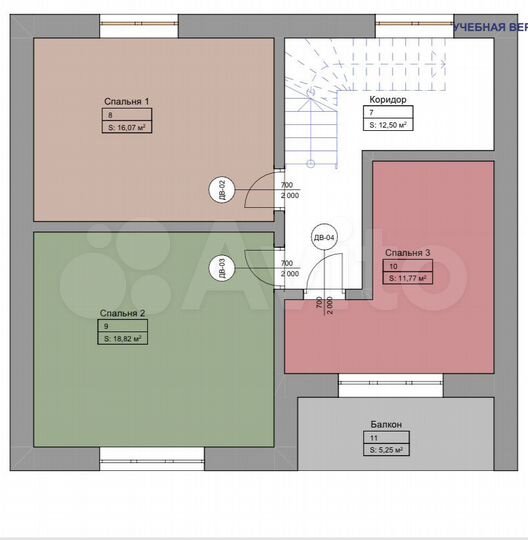 Коттедж 147,5 м² на участке 10 сот.