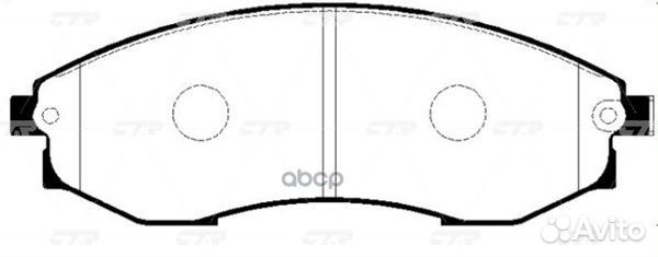 Колодки тормозные дисковые GK0559 CTR