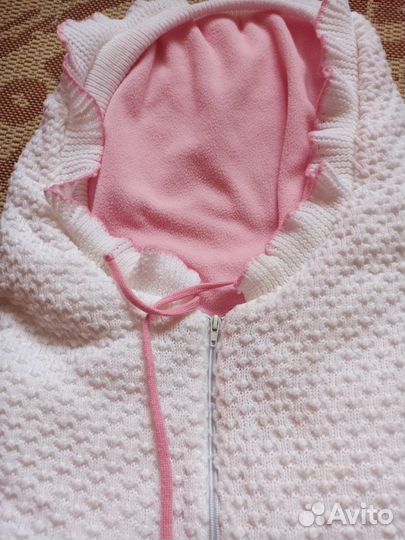 Теплый конверт в коляску для девочки