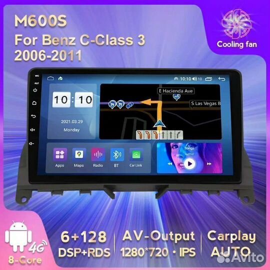 Штатная магнитола Mercedes Benz C-class w204 2/32