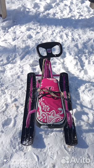 Детский снегокат Nika kids с усиленным тормозом