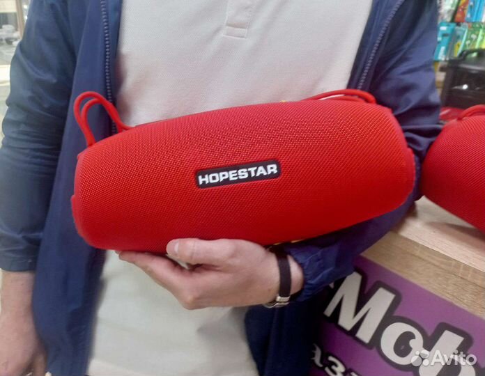 Блютуз колонка hopestar красная