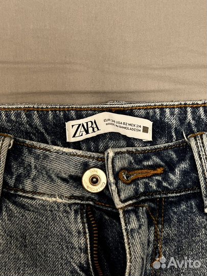 Прямые джинсы zara 34