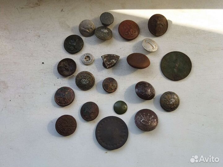 Старинные пуговицы. Более 100шт