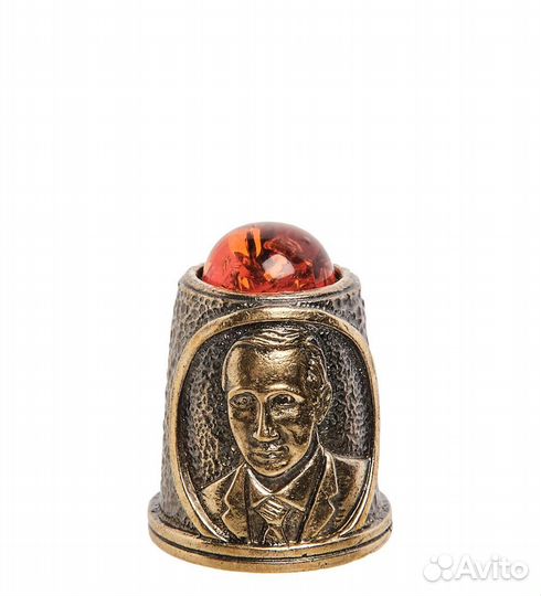 Наперсток Крым-Путин (латунь, янтарь) A2087984