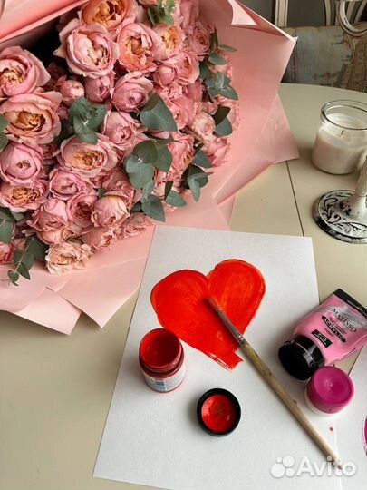 Корзина со 101 розой