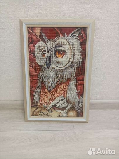 Картина стразами Сова