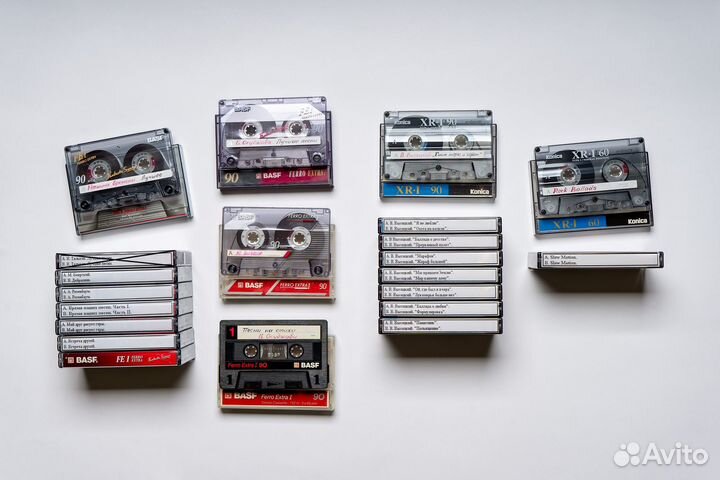 Аудиокассеты записанные 1980-х и 1990-х годов