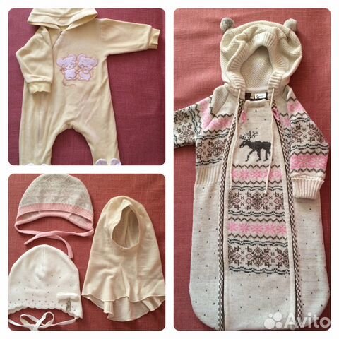 Одежда пакетом на девочку 68-80см