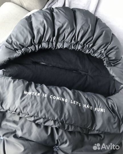 Конверт в коляску зимний hp на гусином пуху