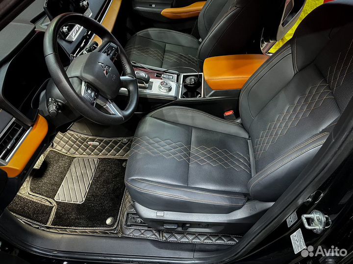 3D автомобильные коврики из экокожи 3Д