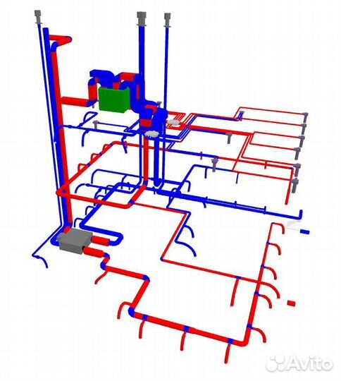 Проектирование систем отопления, водоснабжения