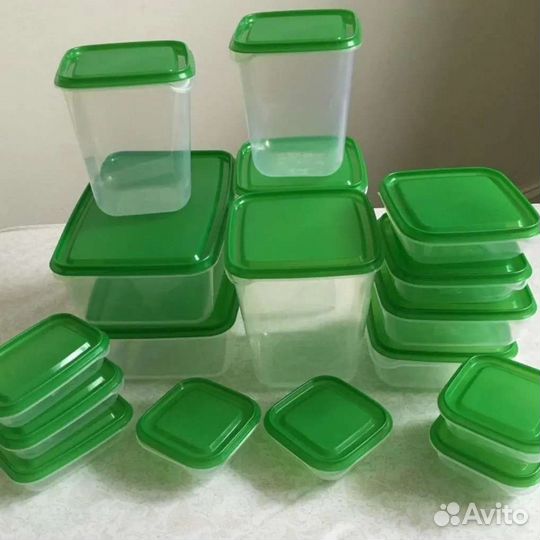 Набор контейнеров икеа, 17 шт новый