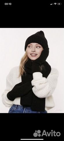 Шапка шарф варежки