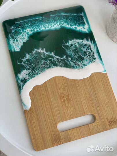 Разделочная доска с эпоксидной смолой