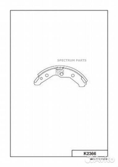 Kashiyama K2366 Колодки тормозные барабанные K2366