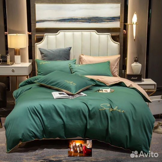 Постельное белье 2ка с европростынью