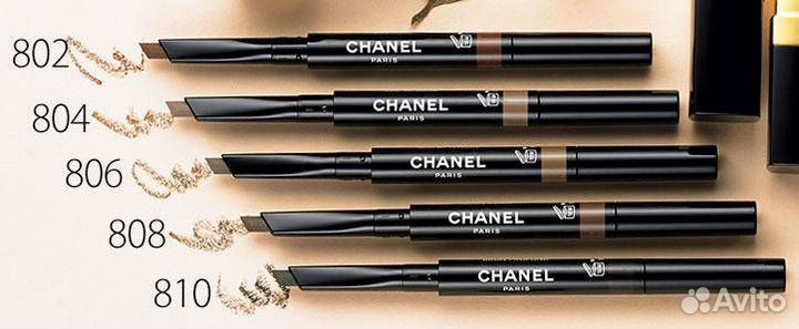 Chanel карандаш для бровей 808 brun clair