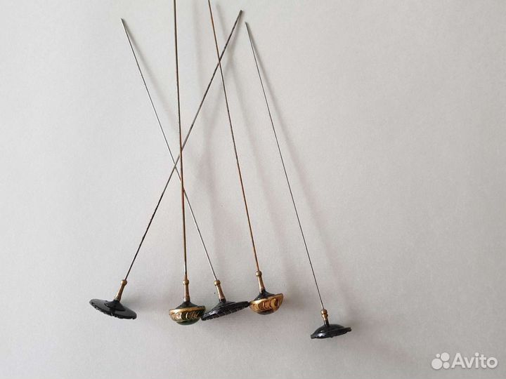 Шляпные булавки конец 19 века, Чехословакия