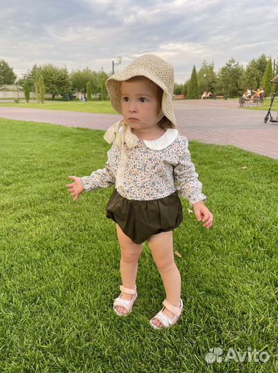 Летняя соломенная шляпка для детей