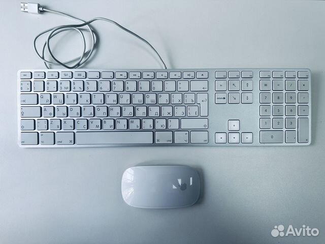 Apple USB Wired Keyboard A1243, Mouse 2 gen A1657