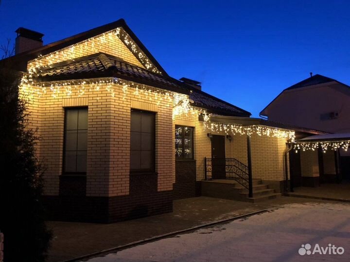 Новогоднее украшение частных домов и др. объектов