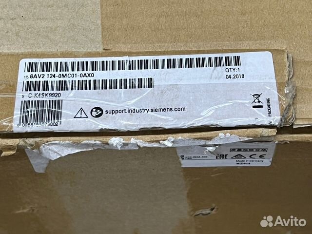 Siemens 6AV2 124-0MC01-0AX0 Панель, новая, 1 шт