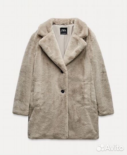 Шуба faux fur Zara сейл