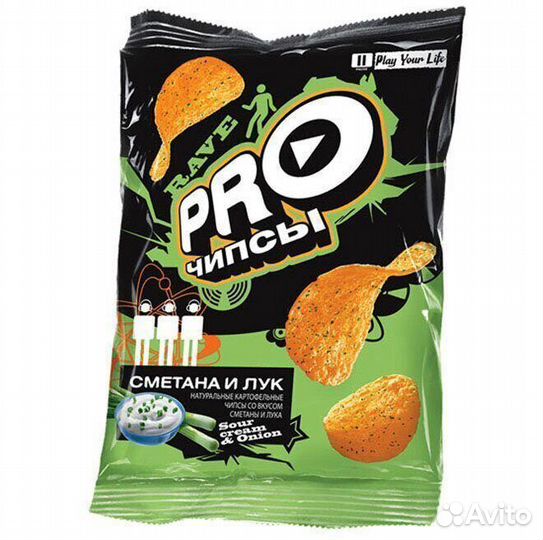 Опт - Чипсы PRO-чипсы со вкусом Сметаны и Лука
