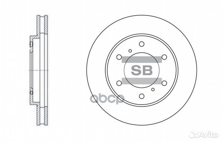 Диск тормозной SD4311 Sangsin brake