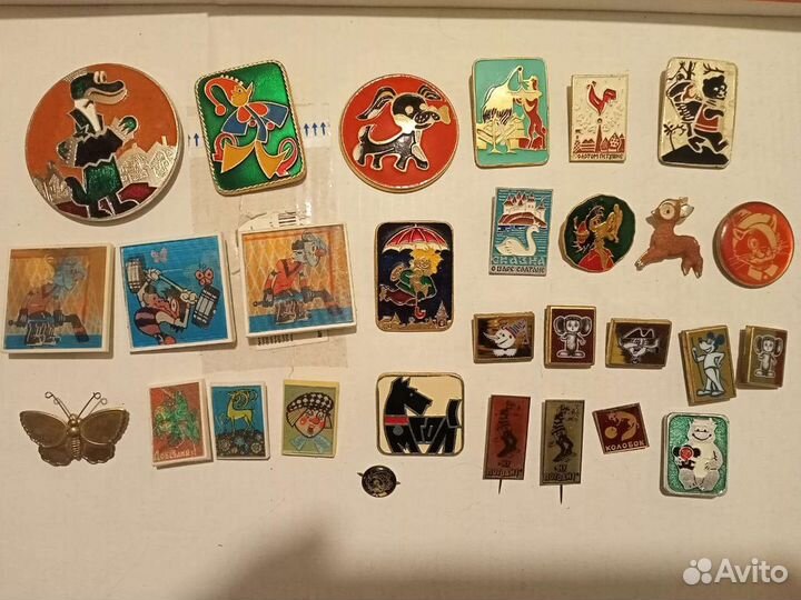 Значки мультфильмы СССР