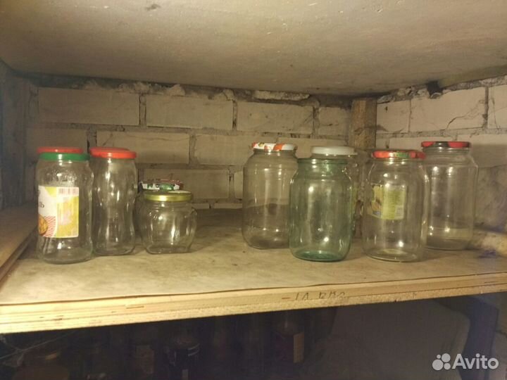Банки стеклянные б/у разных размеров и крышки