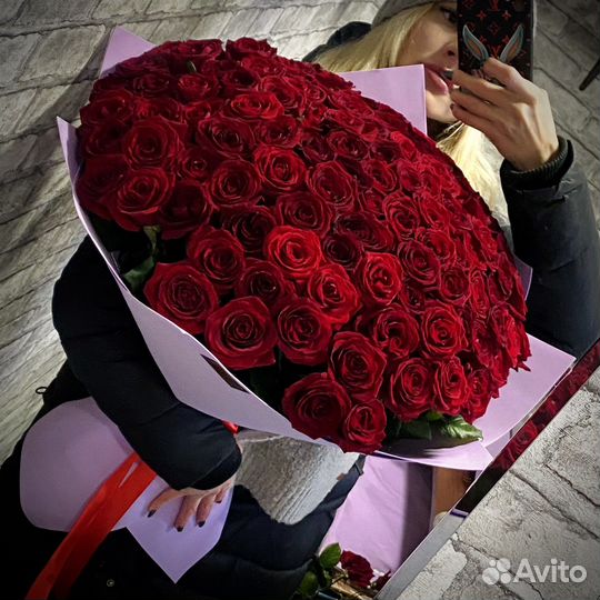 101 Роза 60см высокая