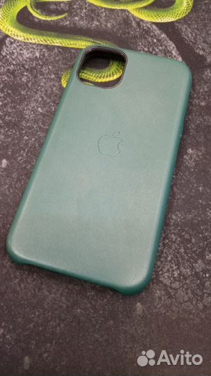 Кожаный чехол Leather Case iPhone 11