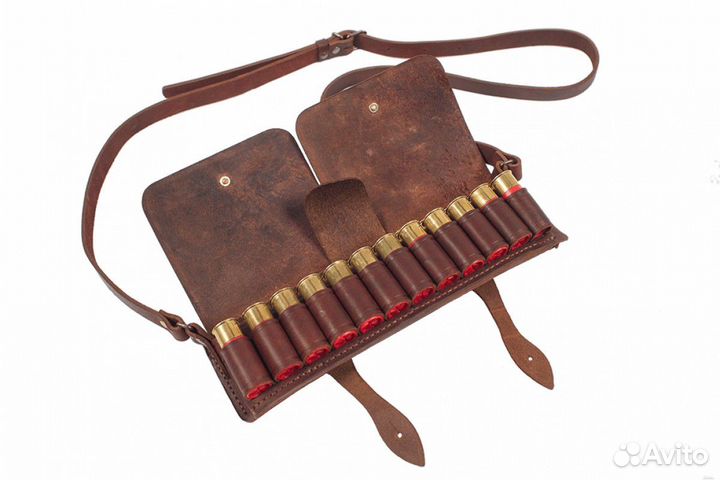 Патронташ закрытый двухрядный под 24 патрона