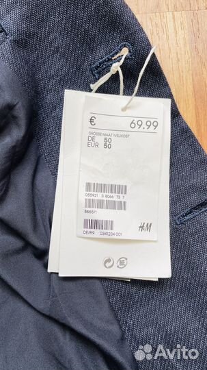 H&M пиджак льняной 175 см