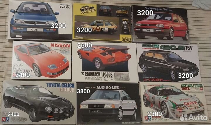 Модели 1/24 1/20 tamiya, fujimi, aoshima