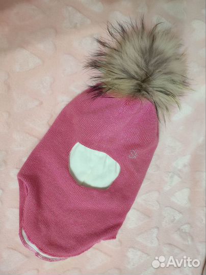 Шапка шлем для девочки 52 54