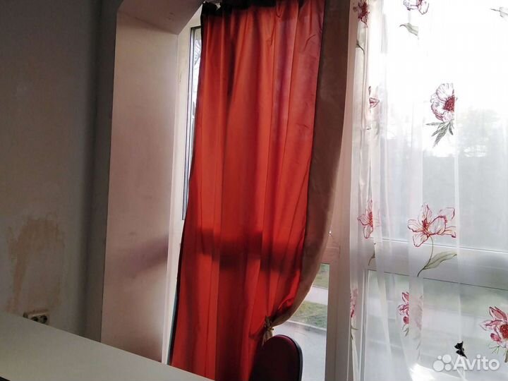 Штора вышивка пионы