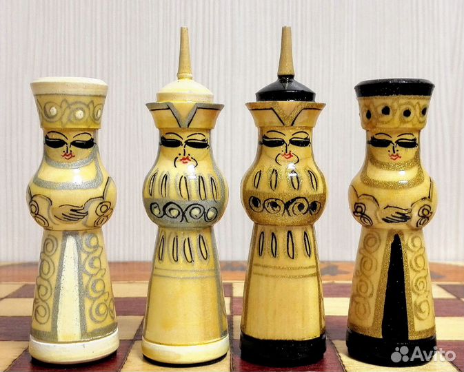 Шахматы СССР Деревянные Восточные Винтажные 1970 г