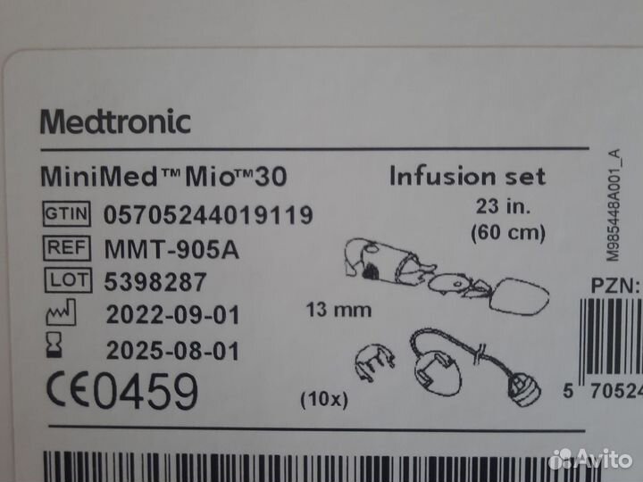 Инфузионный набор Medtronic MiniMed Mio 30