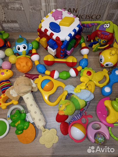 Погремушки грызунки игрушки. Набор 3