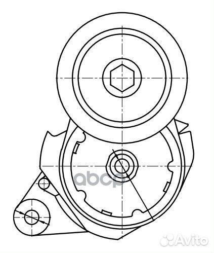 Ролик привод. ремня Toyota LC 200 (07) 4.6i (с