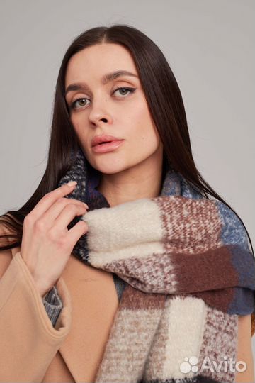 Женский теплый платок