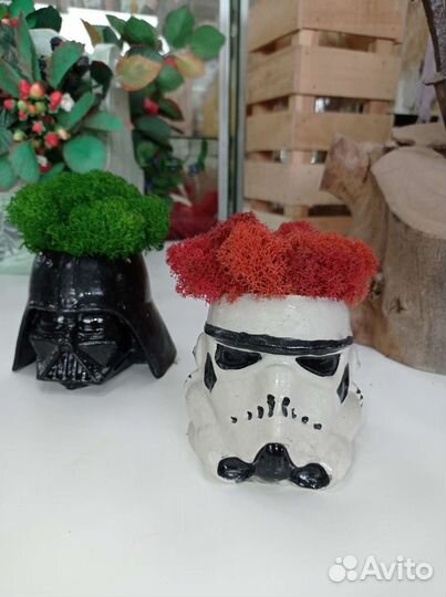 Гипсовое кашпо