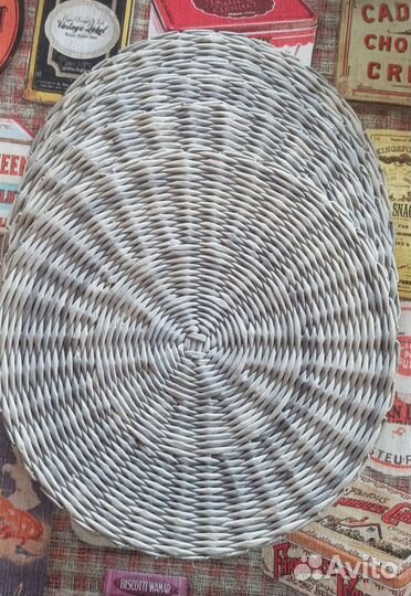 Подставки сервировочные плетёные из бумажной лозы