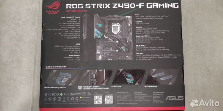 Asus rog z490 f gaming