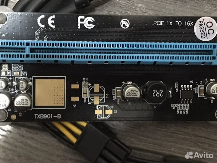 Райзер PCI-Ex1M - PCI-Ex16F (TXB901-B)