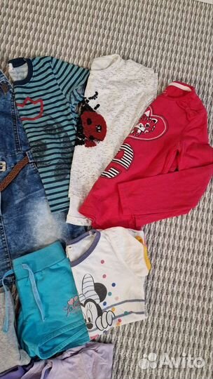Вещи пакетом 116-122 на девочку (12 вещей)